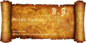 Moldt Zajzon névjegykártya